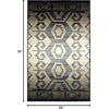 Superior Catori Rustic Indoor Washable Area Rug, Perfect for Living Room, Bedroom, Farmhouse, Kitchen, Under Dining Table, Rug for Home and Office, Ideal for on Tile & Carpet, 2’7″ x 8″, Blue/Gray(2’1″ x 2’8″ (Rectangular))
