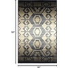 Superior Catori Rustic Indoor Washable Area Rug, Perfect for Living Room, Bedroom, Farmhouse, Kitchen, Under Dining Table, Rug for Home and Office, Ideal for on Tile & Carpet, 2’7″ x 8″, Blue/Gray(8′ x 10′ (Rectangular))