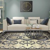 Superior Catori Rustic Indoor Washable Area Rug, Perfect for Living Room, Bedroom, Farmhouse, Kitchen, Under Dining Table, Rug for Home and Office, Ideal for on Tile & Carpet, 2’7″ x 8″, Blue/Gray(2’1″ x 2’8″ (Rectangular))