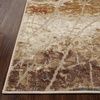 Superior Indoor Area Rug, Jute Backing, Modern Rugs for Family, Kitchen Floors, Office, Plush Floor Cover, Branch Design, Fifi Collection, 5′ x 8′, Cream/Rust