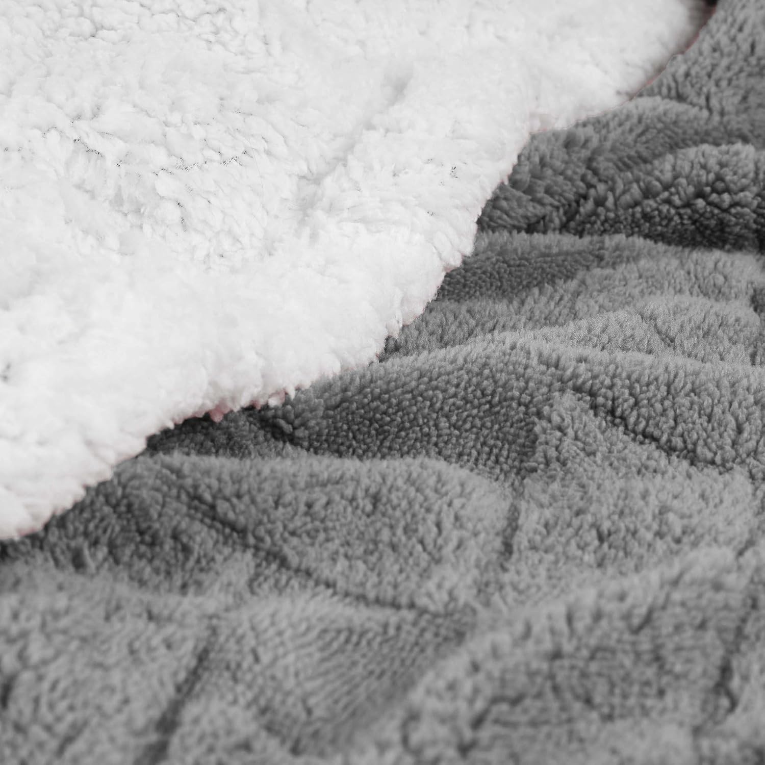 image:imageSUPERIOR Fleece Reversible Lattice Blanket Decorative Blankets for Bedroom Sofa Fuzzy Plush Fluffy Soft Cute Room Decor Beautiful Cover Comfort Essentials Nuuk Collection FullQueen RustPlatinum