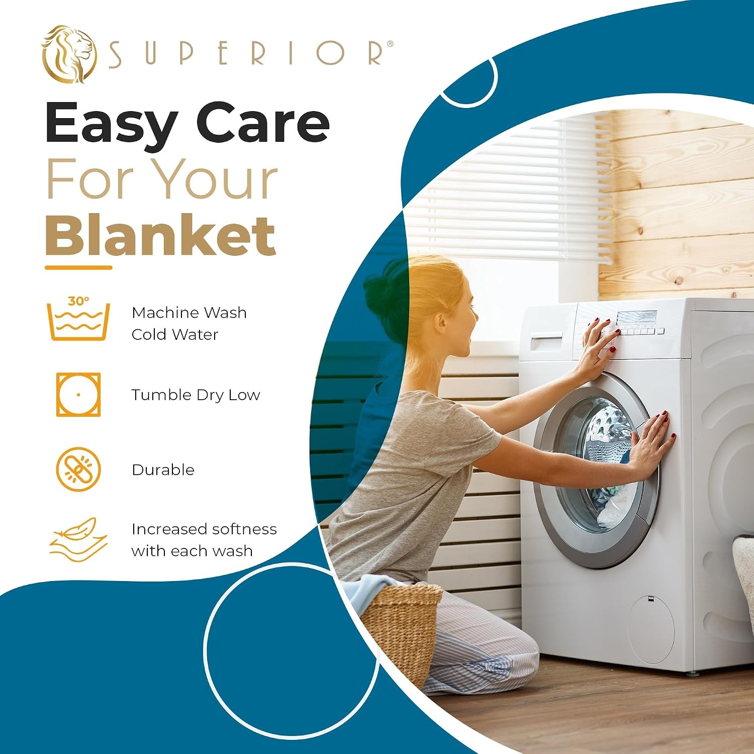 image:imageSuperior Cotton Blanket Lightweight Soft Breathable Comfy Bedding FullQueen TurquoiseAzure Z