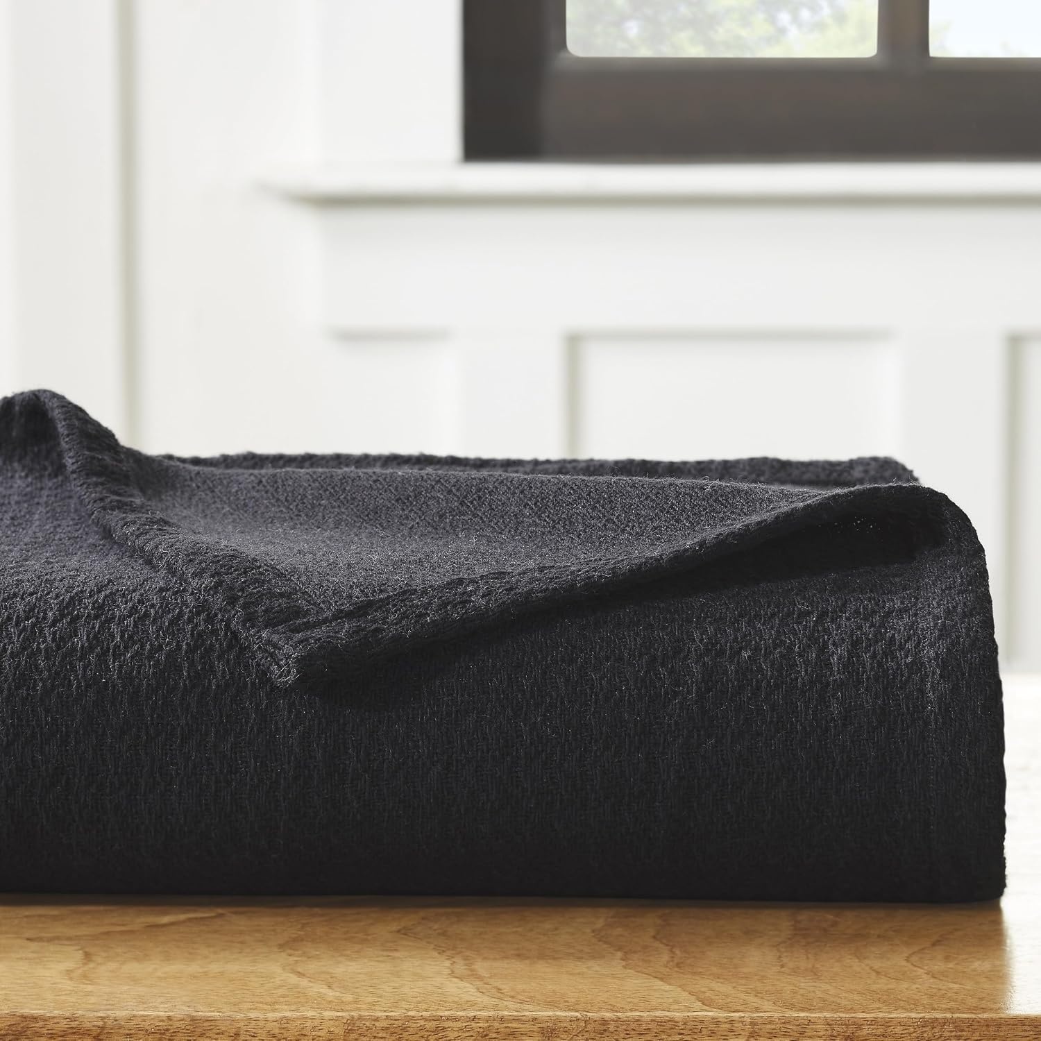 image:imageSuperior Cotton Blanket Lightweight Soft Breathable Comfy Bedding FullQueen TurquoiseBlack Z