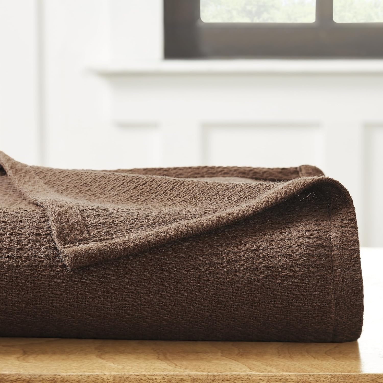 image:imageSuperior Cotton Blanket Lightweight Soft Breathable Comfy Bedding FullQueen TurquoiseChocolate Z