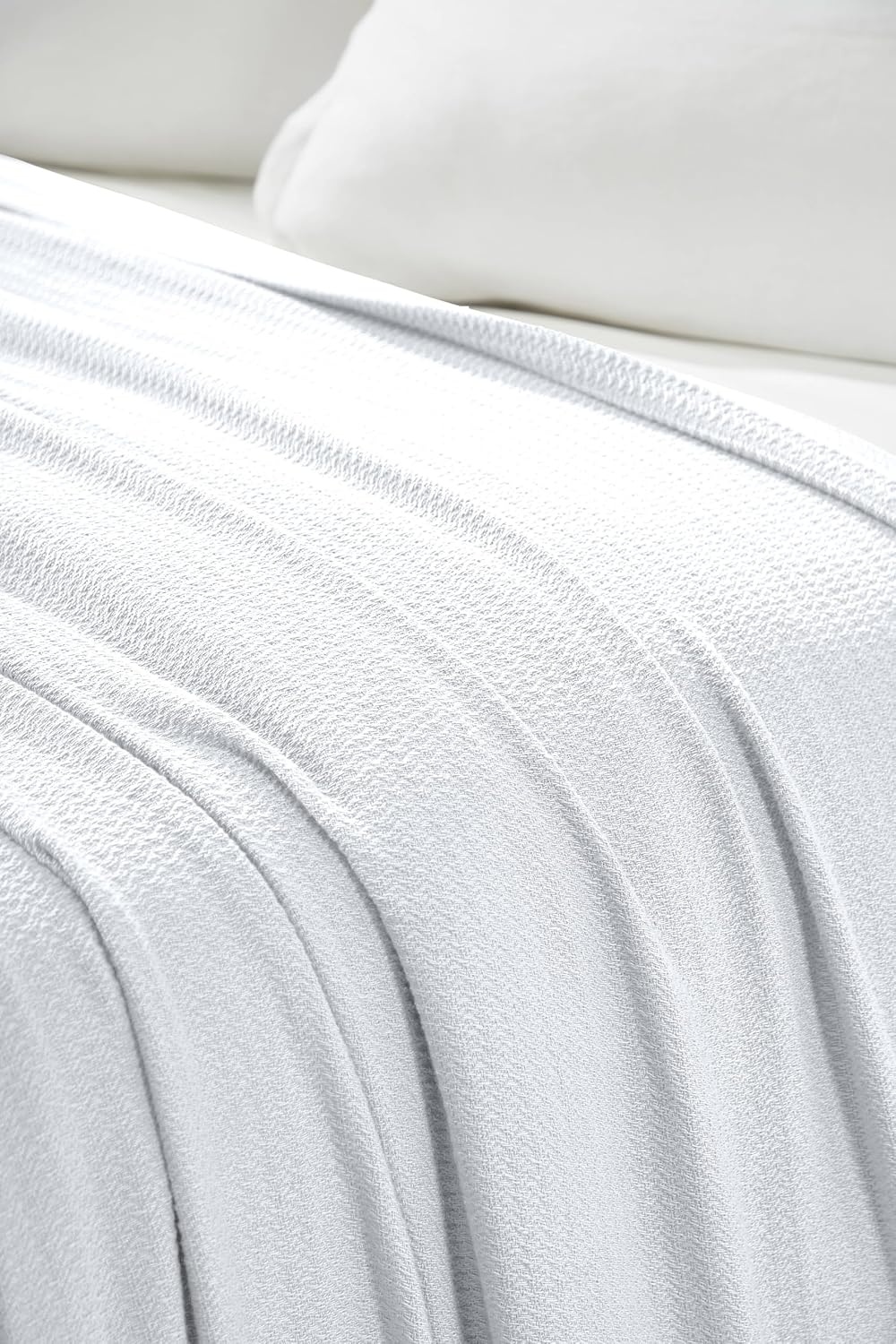 image:imageSuperior Cotton Blanket Lightweight Soft Breathable Comfy Bedding FullQueen TurquoiseWhite Z