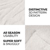 SUPERIOR Fleece Reversible Lattice Blanket, Decorative Blankets for Bedroom, Sofa, Fuzzy, Plush, Fluffy, Soft, Cute Room Decor, Beautiful Cover, Comfort Essentials, Nuuk Collection, Full/Queen, Rust(White)