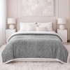 SUPERIOR Fleece Reversible Lattice Blanket, Decorative Blankets for Bedroom, Sofa, Fuzzy, Plush, Fluffy, Soft, Cute Room Decor, Beautiful Cover, Comfort Essentials, Nuuk Collection, Full/Queen, Rust(Platinum)