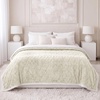 SUPERIOR Fleece Reversible Lattice Blanket, Decorative Blankets for Bedroom, Sofa, Fuzzy, Plush, Fluffy, Soft, Cute Room Decor, Beautiful Cover, Comfort Essentials, Nuuk Collection, Full/Queen, Rust(Ivory)
