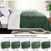 SUPERIOR Fleece Reversible Lattice Blanket, Decorative Blankets for Bedroom, Sofa, Fuzzy, Plush, Fluffy, Soft, Cute Room Decor, Beautiful Cover, Comfort Essentials, Nuuk Collection, Full/Queen, Rust(Green)