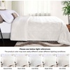 SUPERIOR Fleece Reversible Lattice Blanket, Decorative Blankets for Bedroom, Sofa, Fuzzy, Plush, Fluffy, Soft, Cute Room Decor, Beautiful Cover, Comfort Essentials, Nuuk Collection, Full/Queen, Rust(White)