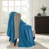 Superior Cotton Blanket, Lightweight, Soft Breathable Comfy Bedding, Full/Queen, Turquoise(Azure – Z)