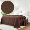 Superior Cotton Blanket, Lightweight, Soft Breathable Comfy Bedding, Full/Queen, Turquoise(Chocolate – Z)