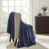 Superior Cotton Blanket, Lightweight, Soft Breathable Comfy Bedding, Full/Queen, Turquoise(Navy Blue – Z)