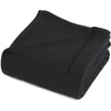 Superior Cotton Blanket, Lightweight, Soft Breathable Comfy Bedding, Full/Queen, Turquoise(Black – Z)