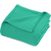 Superior Cotton Blanket, Lightweight, Soft Breathable Comfy Bedding, Full/Queen, Turquoise(Gumdrop Green – Z)