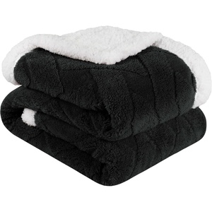SUPERIOR Fleece Reversible Lattice Blanket, Decorative Blankets for Bedroom, Sofa, Fuzzy, Plush, Fluffy, Soft, Cute Room Decor, Beautiful Cover, Comfort Essentials, Nuuk Collection, Full/Queen, Rust(Black)