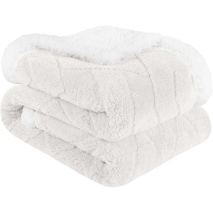 SUPERIOR Fleece Reversible Lattice Blanket, Decorative Blankets for Bedroom, Sofa, Fuzzy, Plush, Fluffy, Soft, Cute Room Decor, Beautiful Cover, Comfort Essentials, Nuuk Collection, Full/Queen, Rust(White)
