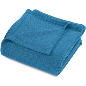 Superior Cotton Blanket, Lightweight, Soft Breathable Comfy Bedding, Full/Queen, Turquoise(Azure – Z)