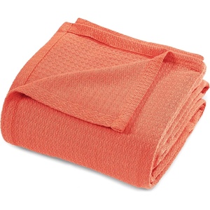 Superior Cotton Blanket, Lightweight, Soft Breathable Comfy Bedding, Full/Queen, Turquoise(Coral – Z)
