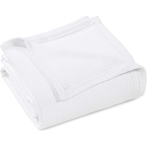 Superior Cotton Blanket, Lightweight, Soft Breathable Comfy Bedding, Full/Queen, Turquoise(White – Z)