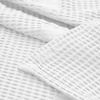 SUPERIOR Waffle Weave Cotton Blanket, Comfy Blanket for Bedroom Decor, Picnic, Beach, Traveling, Bedding Essentials, Bed Cover, Couch, Lounging, Geometric Design, Mai Collection, Throw, Platinum(White)