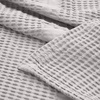 SUPERIOR Waffle Weave Cotton Blanket, Comfy Blanket for Bedroom Decor, Picnic, Beach, Traveling, Bedding Essentials, Bed Cover, Couch, Lounging, Geometric Design, Mai Collection, Throw, Platinum(Platinum)