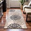 SUPERIOR Indoor Area Rug, Modern Floral Design, 2’x3′, Beige(A Beige)