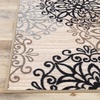 SUPERIOR Indoor Area Rug, Modern Floral Design, 2’x3′, Beige(A Beige)