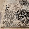 SUPERIOR Indoor Area Rug, Modern Floral Design, 2’x3′, Beige(Beige-ivory)