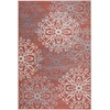 SUPERIOR Indoor Area Rug, Modern Floral Design, 2’x3′, Beige(Beige-red)
