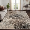 SUPERIOR Indoor Area Rug, Modern Floral Design, 2’x3′, Beige(Beige-ivory)