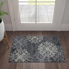 SUPERIOR Indoor Area Rug, Modern Floral Design, 2’x3′, Beige(Slate)